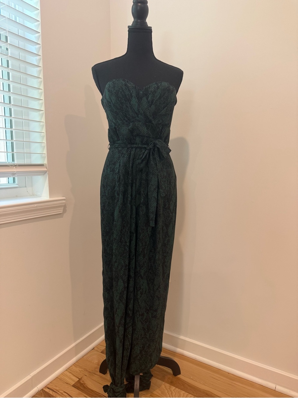 Michael Costello x REVOLVE Strapless Snake Print Jumpsuit | Medium
